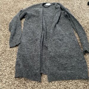 anthropologie open cardigan with pockets, size medium